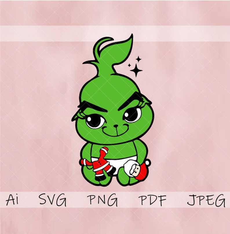 Baby Christmas Character Svg Png, The Grinch Svg | thegrinchsvg.com