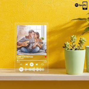 Spotify Glass 3 Sizes - Custom Spotify Code Song Art Glass Acrylic Plaque