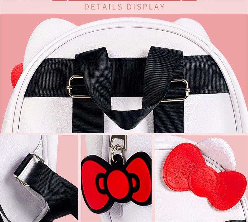 Hello Kitty Face Leather Bag