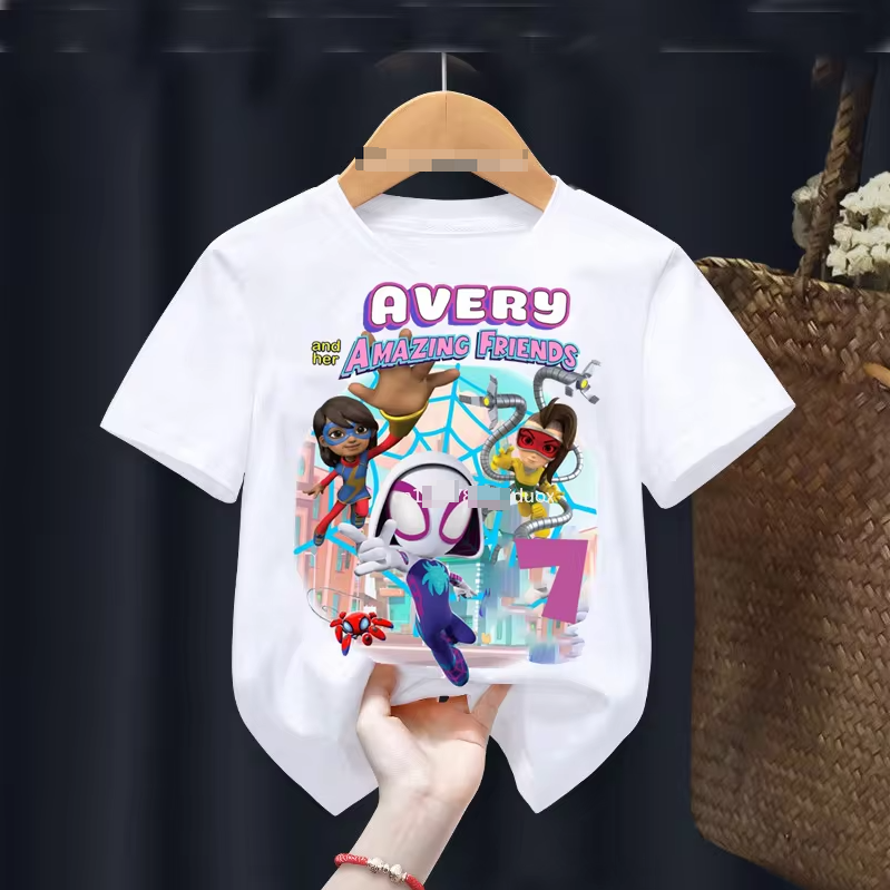 Spidey and Her Amazing Friends Birthday Party Birthday Girls Shirts