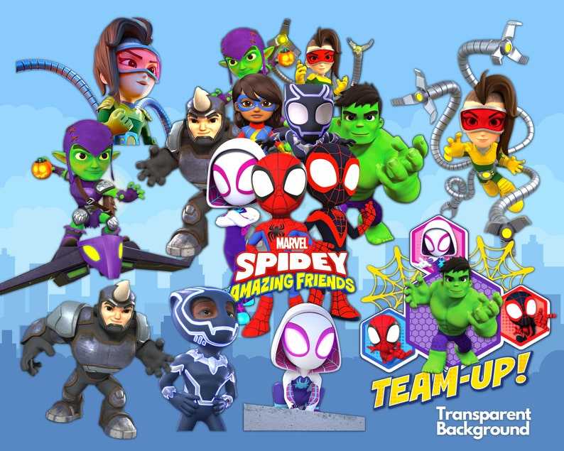 Spidey and his Amazing Friends Clipart PNG - Superhero Spidey - Birthday Party Gifts#3