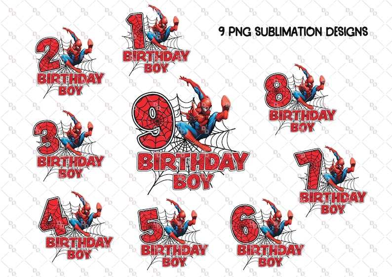 Spidey Birthday Svg Perfect for Crafting And Design Projects