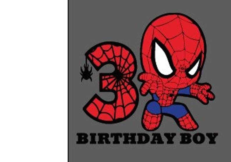 Spidey Birthday Svg, 3st Birthday SVG | Birthday Boy SVG | Spi.der-man Birthday SVG Gift for Son Birthday Boy Svg Png Download 3