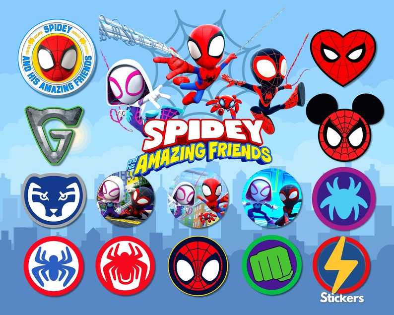 Spidey and his Amazing Friends Clipart PNG - Superhero Spidey - Birthday Party Gifts#5