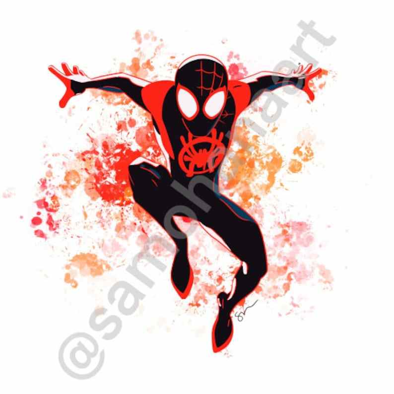 Marvel’s Spider-Man: Into the Spider-verse Iinspired Artwork for Instant Download#3