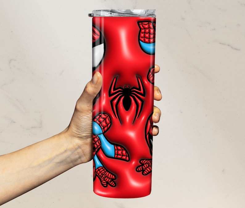 3D Inflatable Design Movies Characters 20 Oz Skinny Tumbler Wrap Png | Puff Tumbler Wrap PNG#4