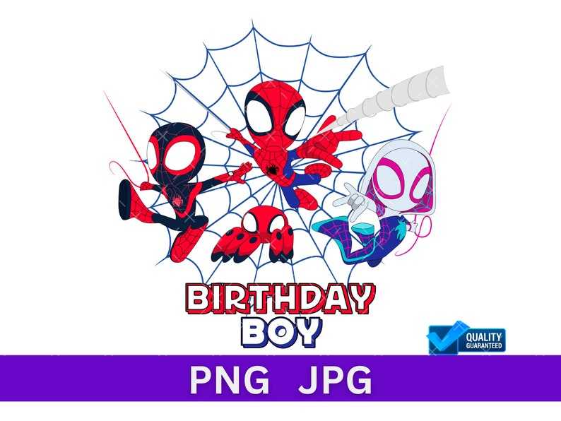 Spidey Birthday Svg Perfect for Crafting And Design Projects 