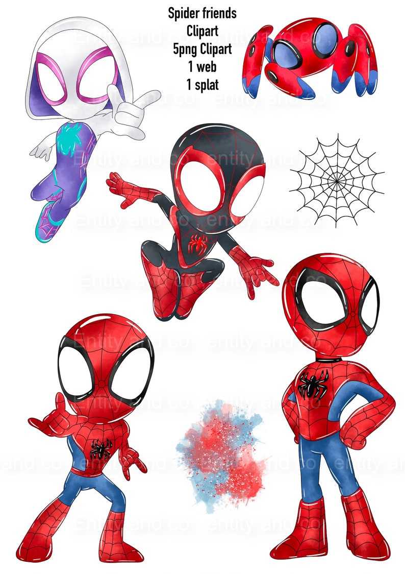 Spidey and Friends Svg Perfect for Crafting And Design Projects
