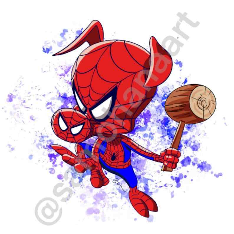 Marvel’s Spider-Man: Into the Spider-verse Iinspired Artwork for Instant Download#7