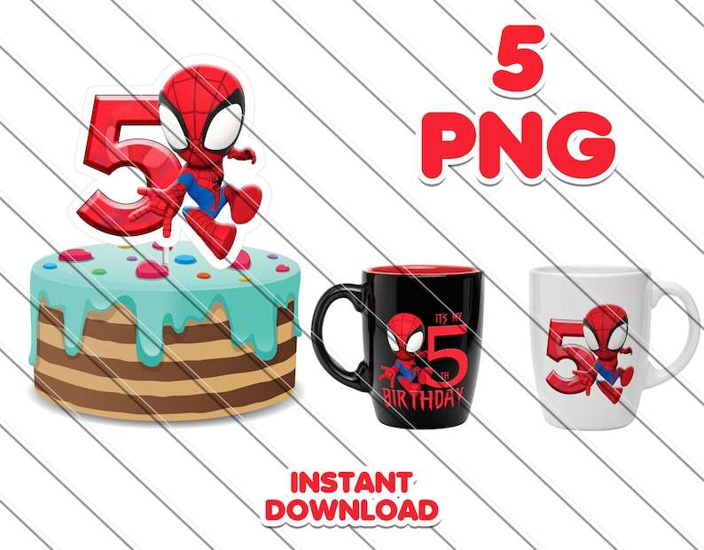 Spidey Birthday Svg Perfect for Crafting And Design Projects