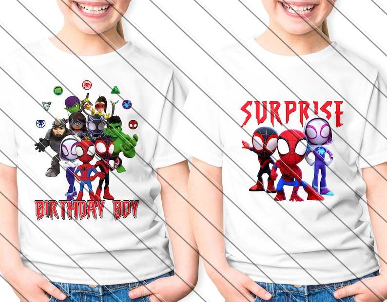 5th Birthday - Birthday Boy Png - Spider-man Birthday - Spidey and his Amazing Friends PNG Images#4