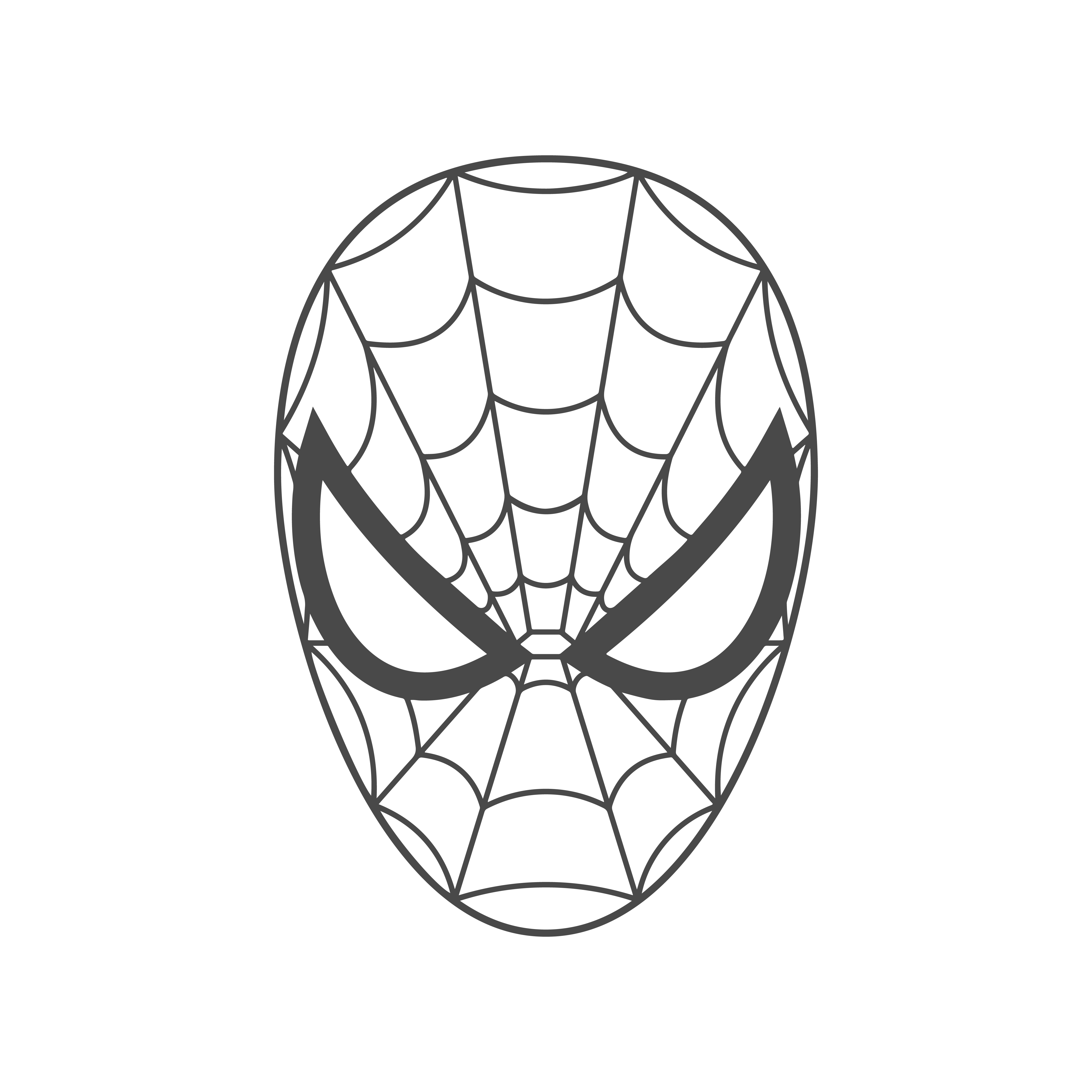 Spidey Svg Free, Spiderman Outline Svg Free | spideysvg.com