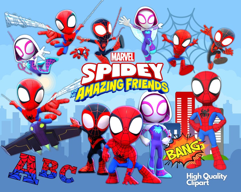 Spidey and His Amazing Friends Svg Perfect for Crafting And Design ...