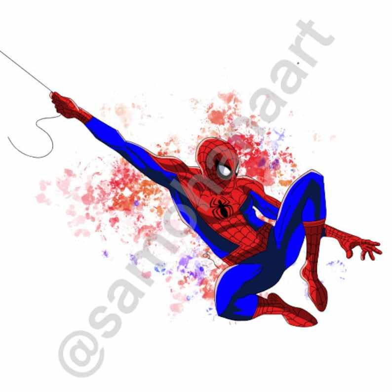 Marvel’s Spider-Man: Into the Spider-verse Iinspired Artwork for Instant Download#6