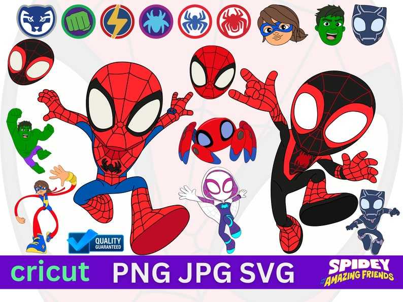 SPIDEY SVG: THE ULTIMATE COLLECTION OF SPIDER-MAN GRAPHICS | dealsaw6