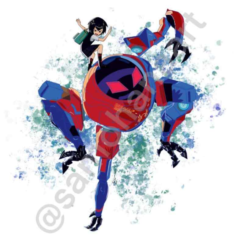 Marvel’s Spider-Man: Into the Spider-verse Iinspired Artwork for Instant Download#5