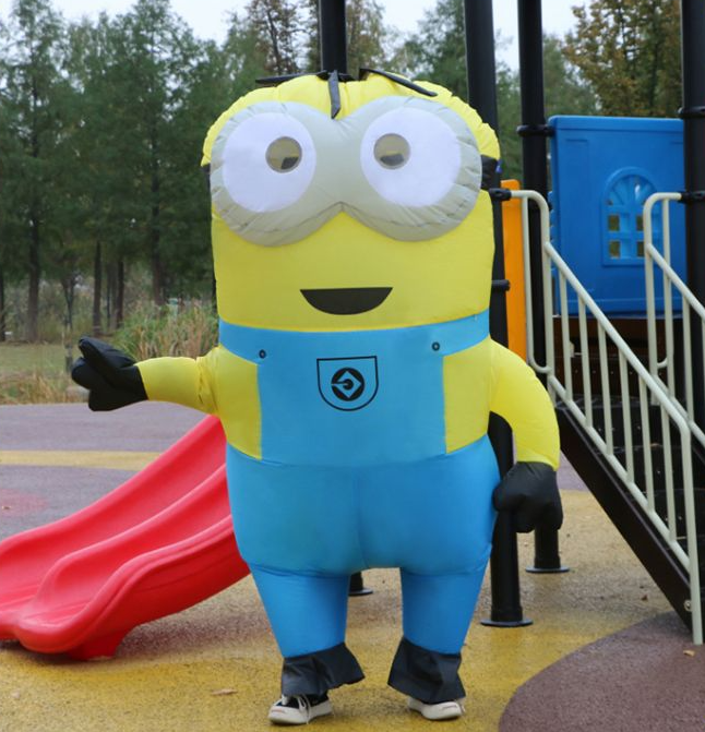 Minion Costume, Despicable Me Minion Costume Inflatable Minion Costume for  Kids and Adults Funny and Eye-catching Cosplay Outfit