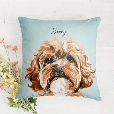 Pawfect House Personalized Pet Memorial Throw Pillow (Insert Included),  Christmas, Birthday Gifts Dog Pillow Pet Memorial, Custom Pillows with