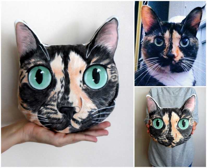 Cat head clearance pillow