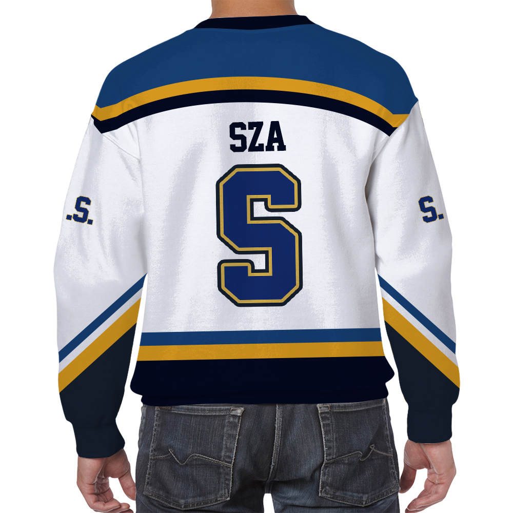 BUGELAI Sza Jersey SOS Blind New Album merch Hoodies New Logo Women/Men Winter New Album Sweatshirt Long Sleeve, Adult Unisex, Size: Medium, Black