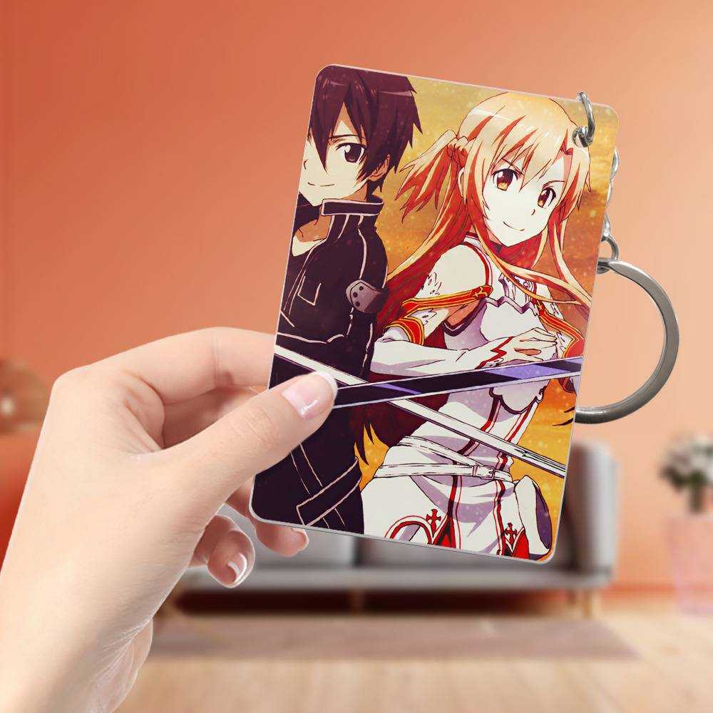 2024 Sword Art Online Card sets Keychain Man Card Set Key Chain