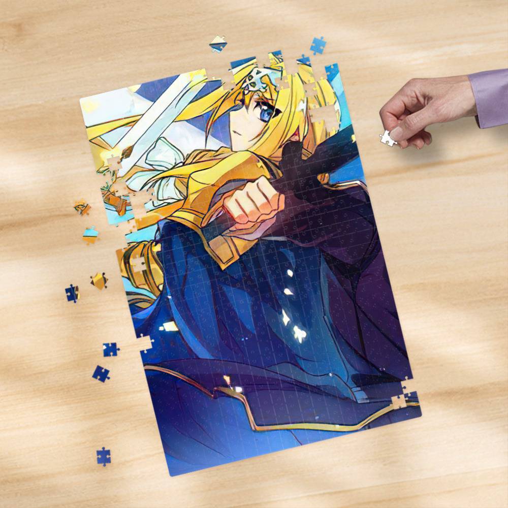 DIY 120pcs Anime Puzzle Sword Art Online Board Games Toys for