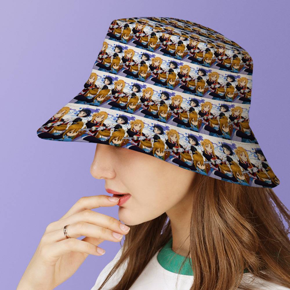 Sword and Hearts Video Game Bucket Hat