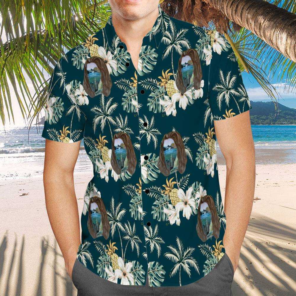 Hozier Hawaiian Shirt Custom Photo Hawaiian Shirt Pink Coconut
