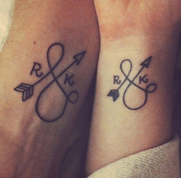 True Love Couple Hand Tattoos