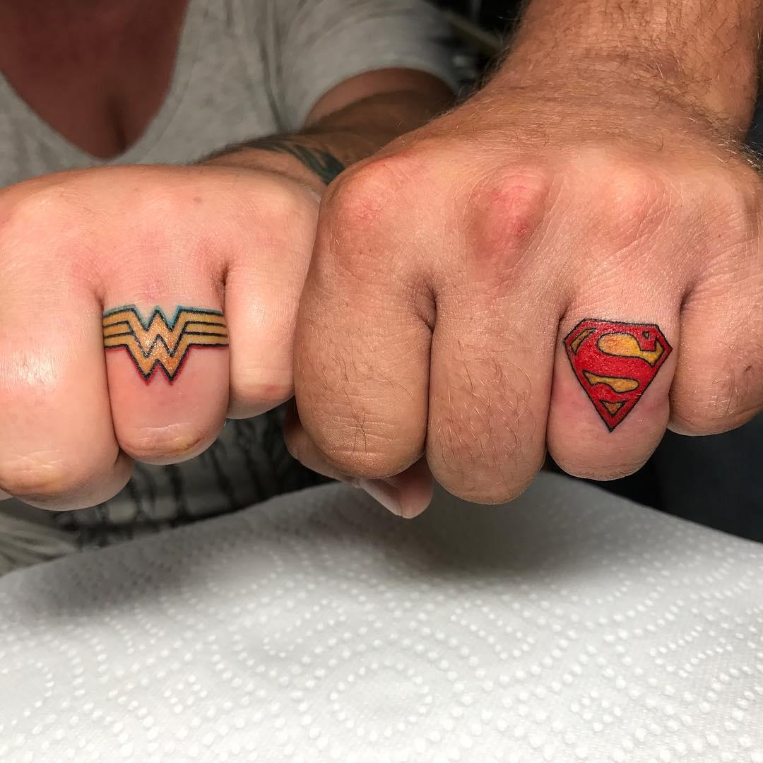 Couple Finger Tattoos