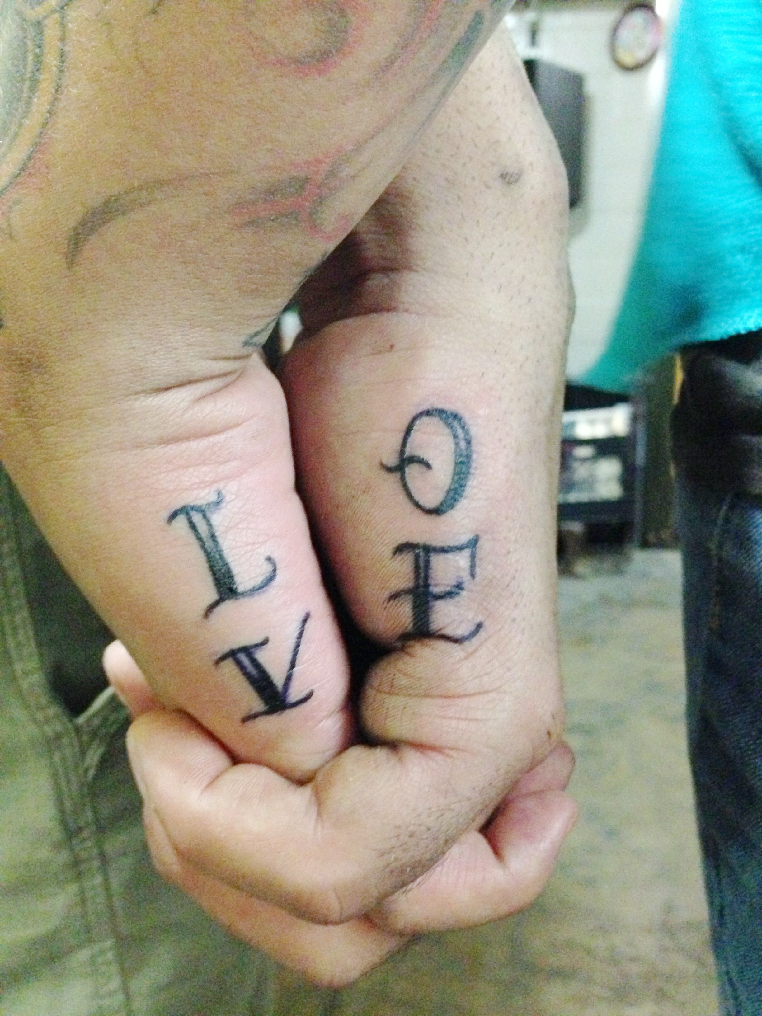 True Love Couple Hand Tattoos