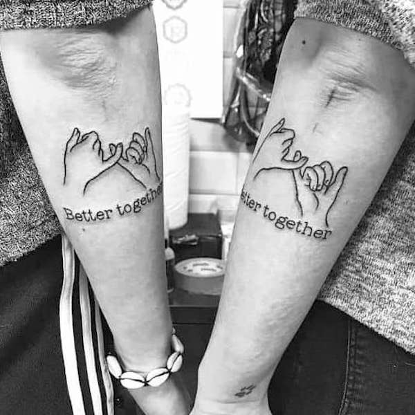 Boyfriend Girlfriend Couple Tattoo Designs