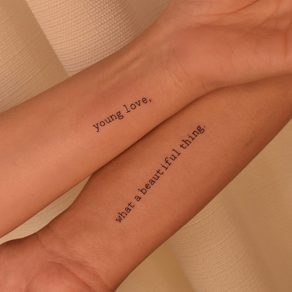 True Love Couple Tattoos Design