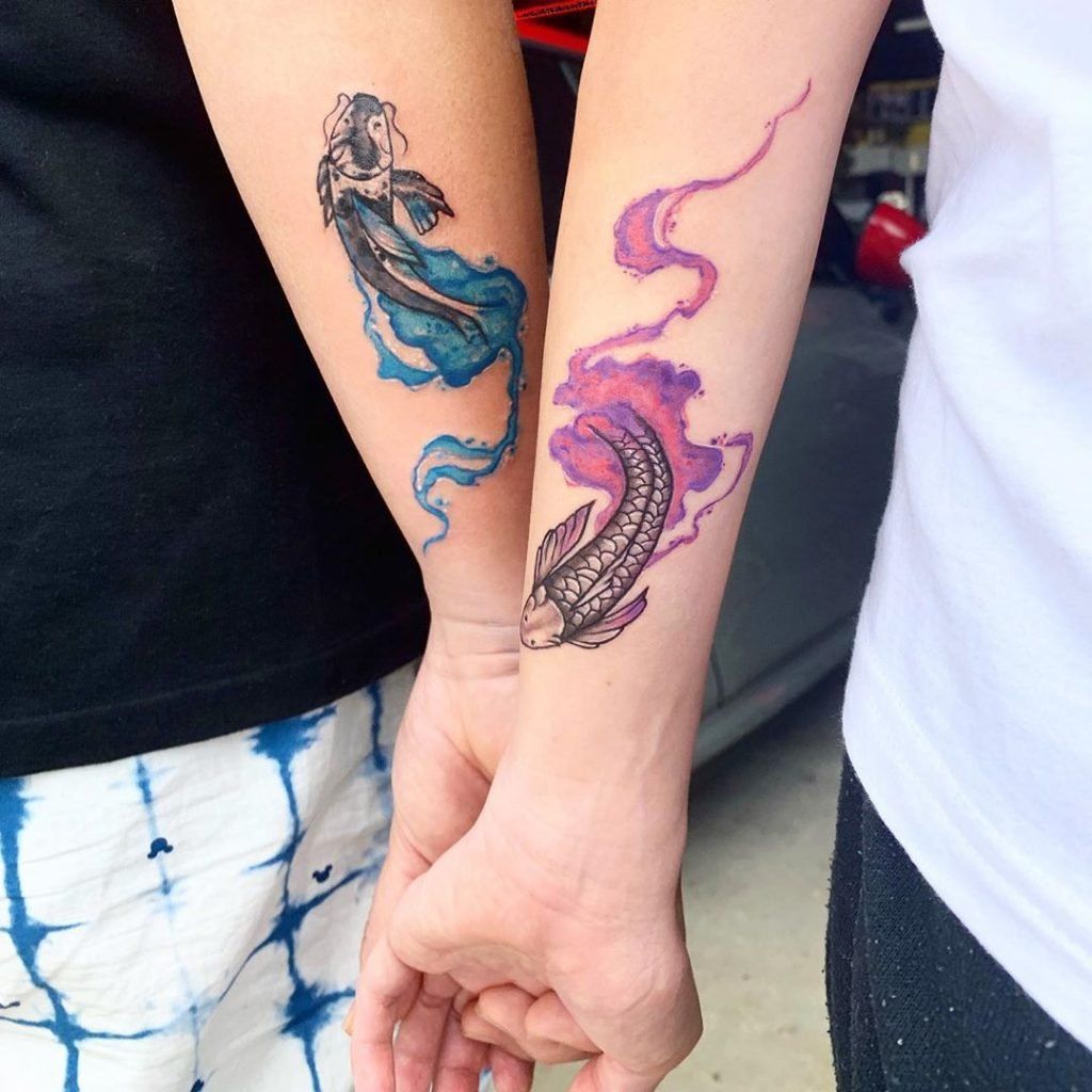 Soulmate Matching Couple Tattoos