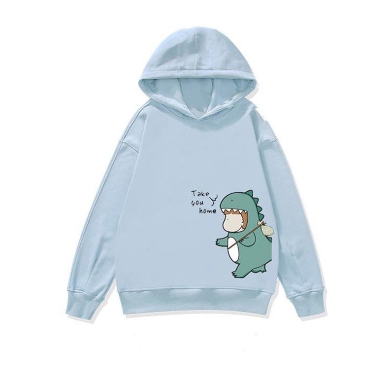 Matching Couple Hoodies, Cute Dinosaur Couples Hoodies | couplehoodies ...