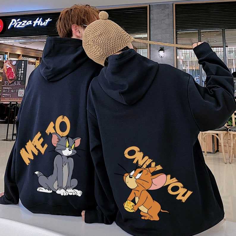 Matching Couple Hoodies, Tom and Jerry Hoodie