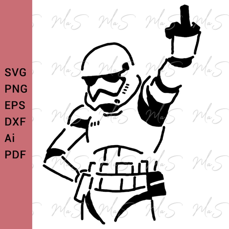 Star Wars Coffee/ Storm Trooper SVG/PNG/PDF/jpeg Files for Cricut,  Silhouette Studio, Cutting Machines, scrapbooking, vinyl,stencil, t shirt