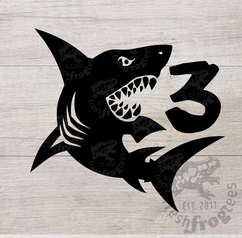Shark 3 Svg Creativity and Fun Digital Download  