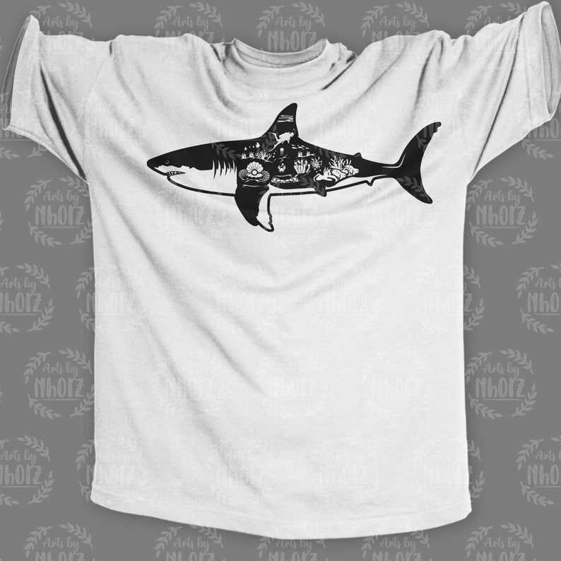 Download Shark Ocean Scene Svg Designs For Your Craft Projects