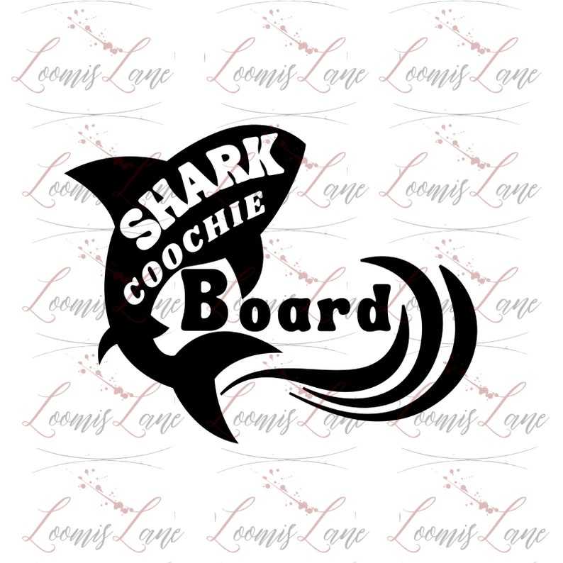 Download Well Designed Shark Coochie Board PNG Designs For Your Craft Projects