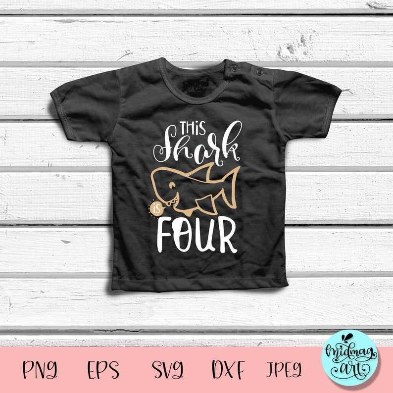 This Shark Is Four Svg Creativity and Fun Digital Download  