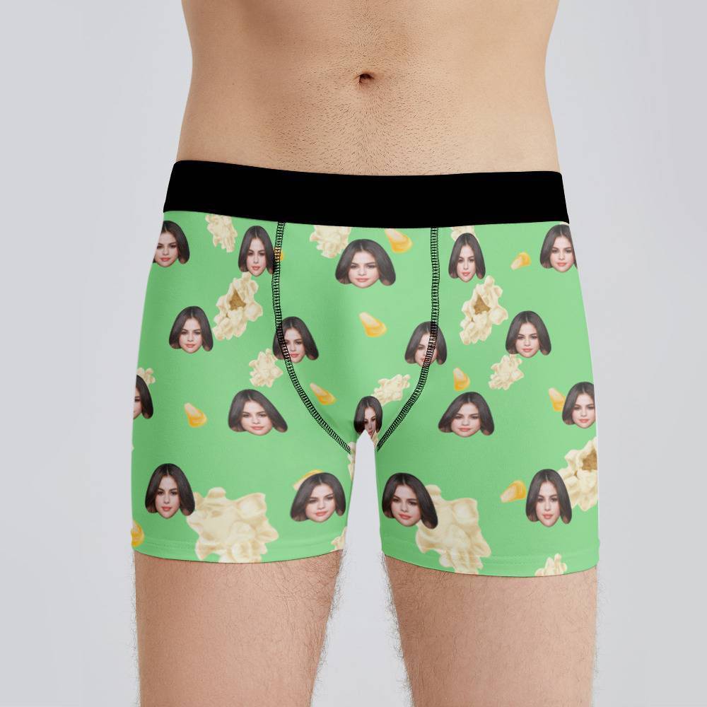 Only Murders In The Building Boxers Custom Photo Boxers Men's Underwear  Popcorn Boxers Green