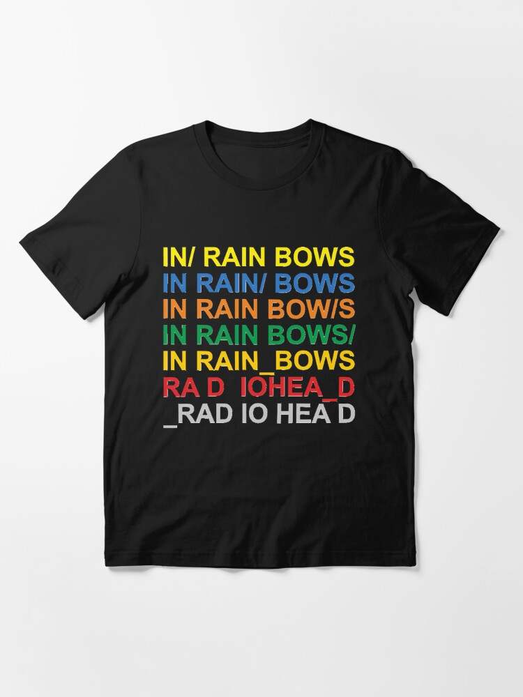 In Rainbows Radioheads Lyrics Essential T Shirt, Radiohead T-shirt, Radiohead T-shirts#1