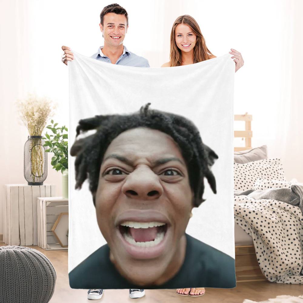 Ishowspeed Meme Throw Blankets for Sale