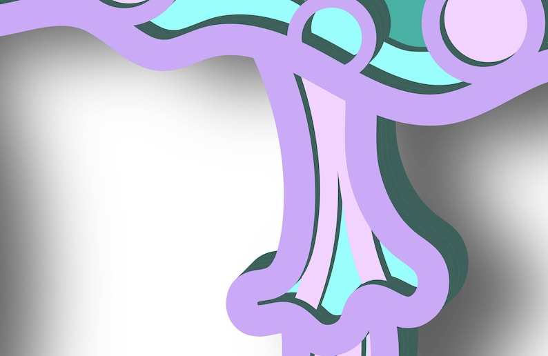 Trippy Mushroom Svg, Mushrooms Mandala SVG Multilayer SVG#10