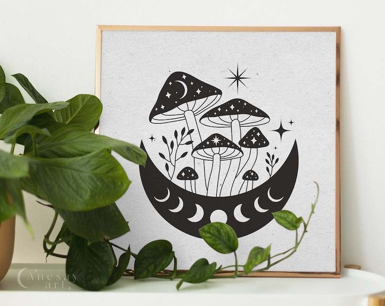 Trippy Mushroom Svg, Magic mushroom BUNDLE#4