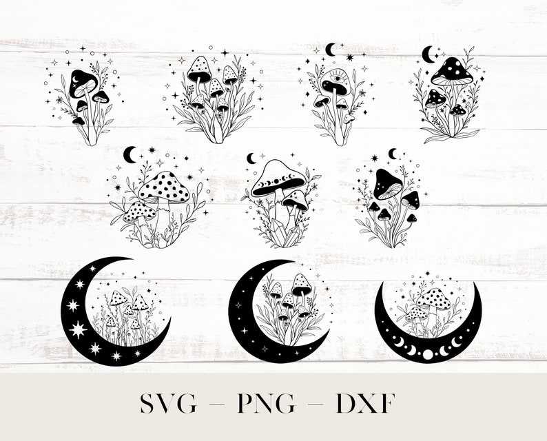 Mushroom Svg, Magic Mushrooms SVG#2