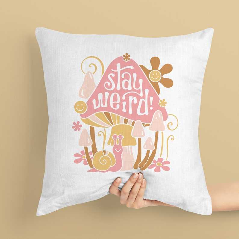 Cute Mushroom Svg, Stay Weird Mushroom Psychedelic Cut File#3