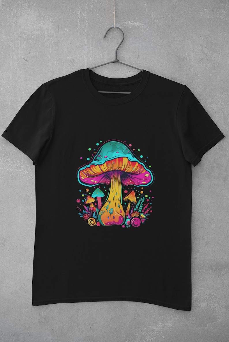 Trippy Mushroom Svg, Colorful Mushroom Sublimation Design Download PNG#2