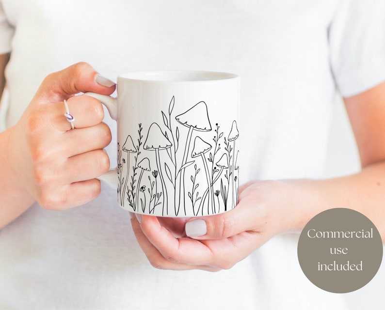 Mushroom Svg, Row of Mushrooms Svg Bundle#3